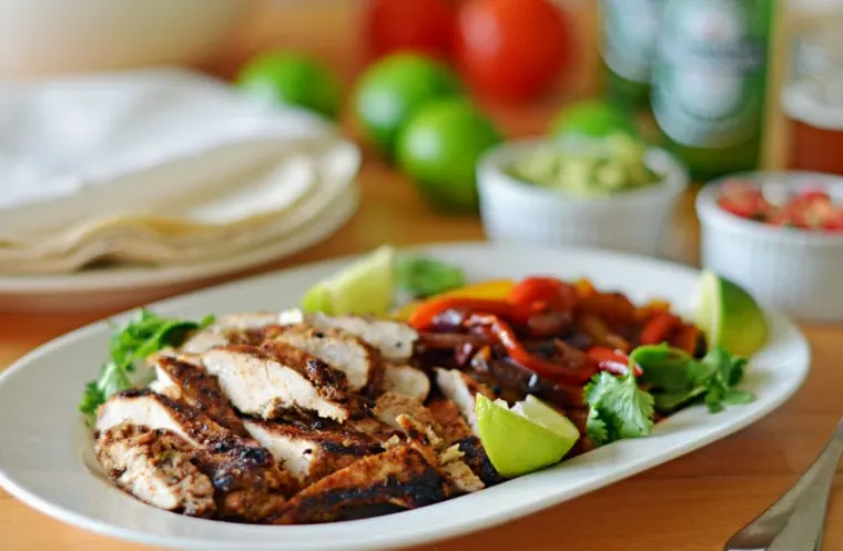 Chicken Classic Fajitas with Tortillas, Rice & Beans Chicken Classic Fajitas with Tortillas, Rice & Beans