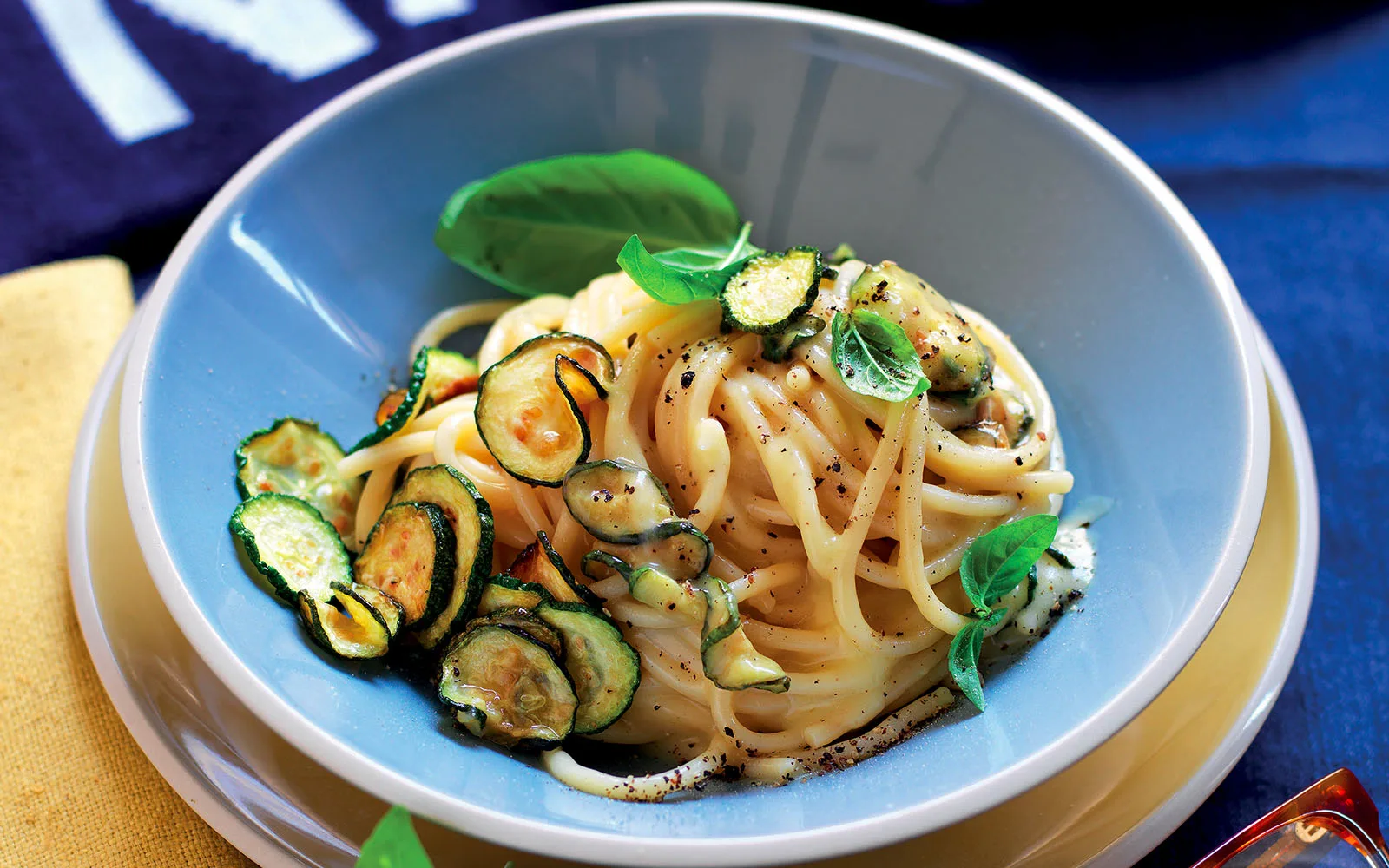 Linguine alle Verdure with Roasted Zucchini