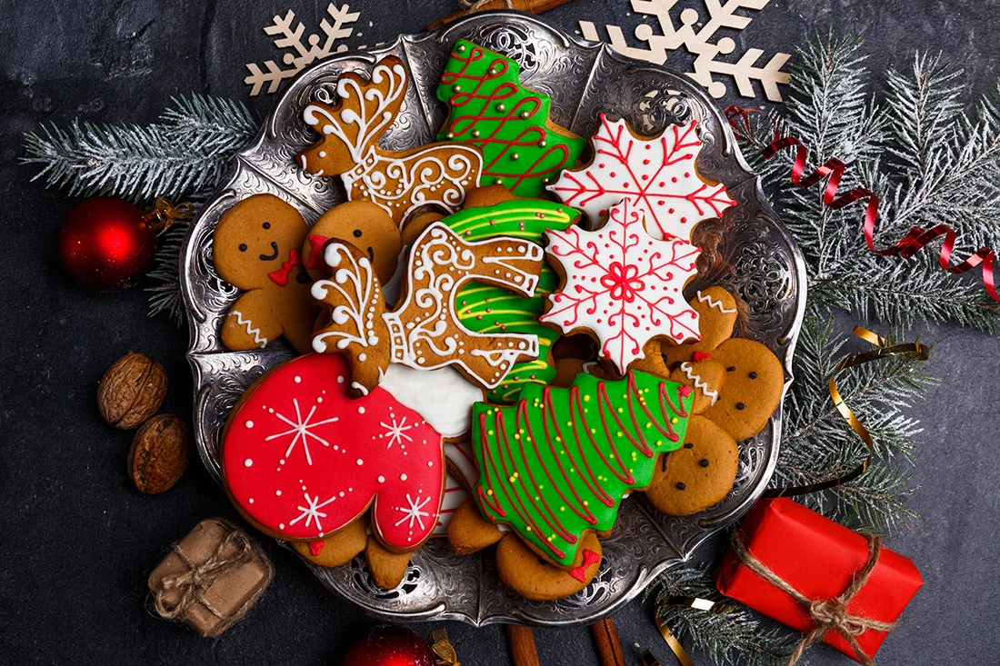 Small Assorted Holiday Themed Cookies Small Assorted Holiday Themed Cookies