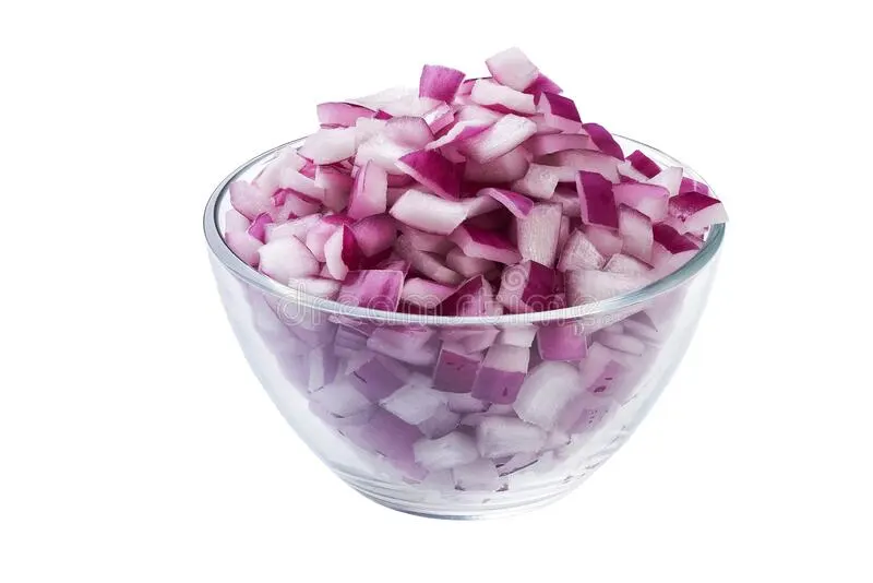 Chopped Red Onions Chopped Red Onions