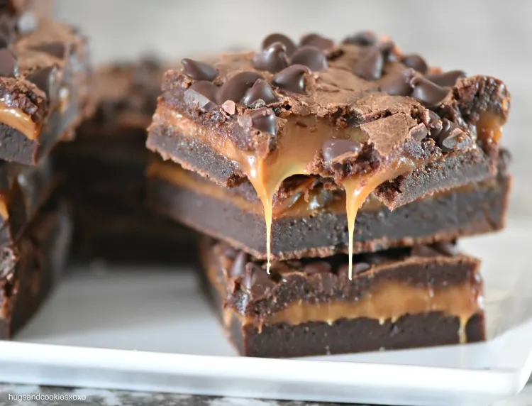 Caramel and Pretzel Crusted Brownie Caramel and Pretzel Crusted Brownie