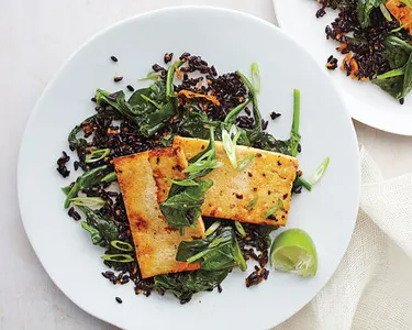 DAIRY FREE Rosemary Salad with Citrus and Sea Salt Seared Tofu DAIRY FREE Rosemary Salad with Citrus and Sea Salt Seared Tofu