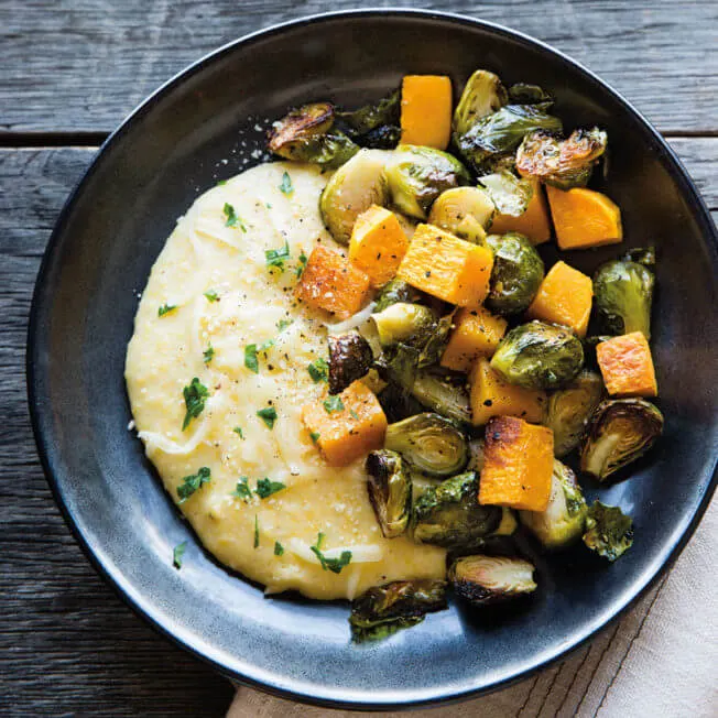Allergen-Free Vegan Corn Polenta with Grilled Veggies Allergen-Free Vegan Corn Polenta with Grilled Veggies