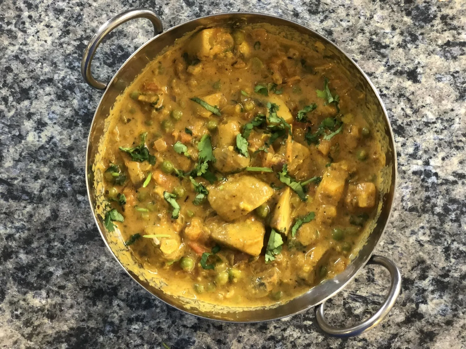 Vegan Mushroom and Cauliflower Peas Curry