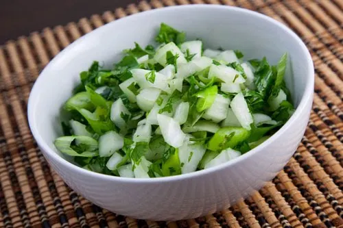 Fresh Onions & Cilantro Fresh Onions & Cilantro