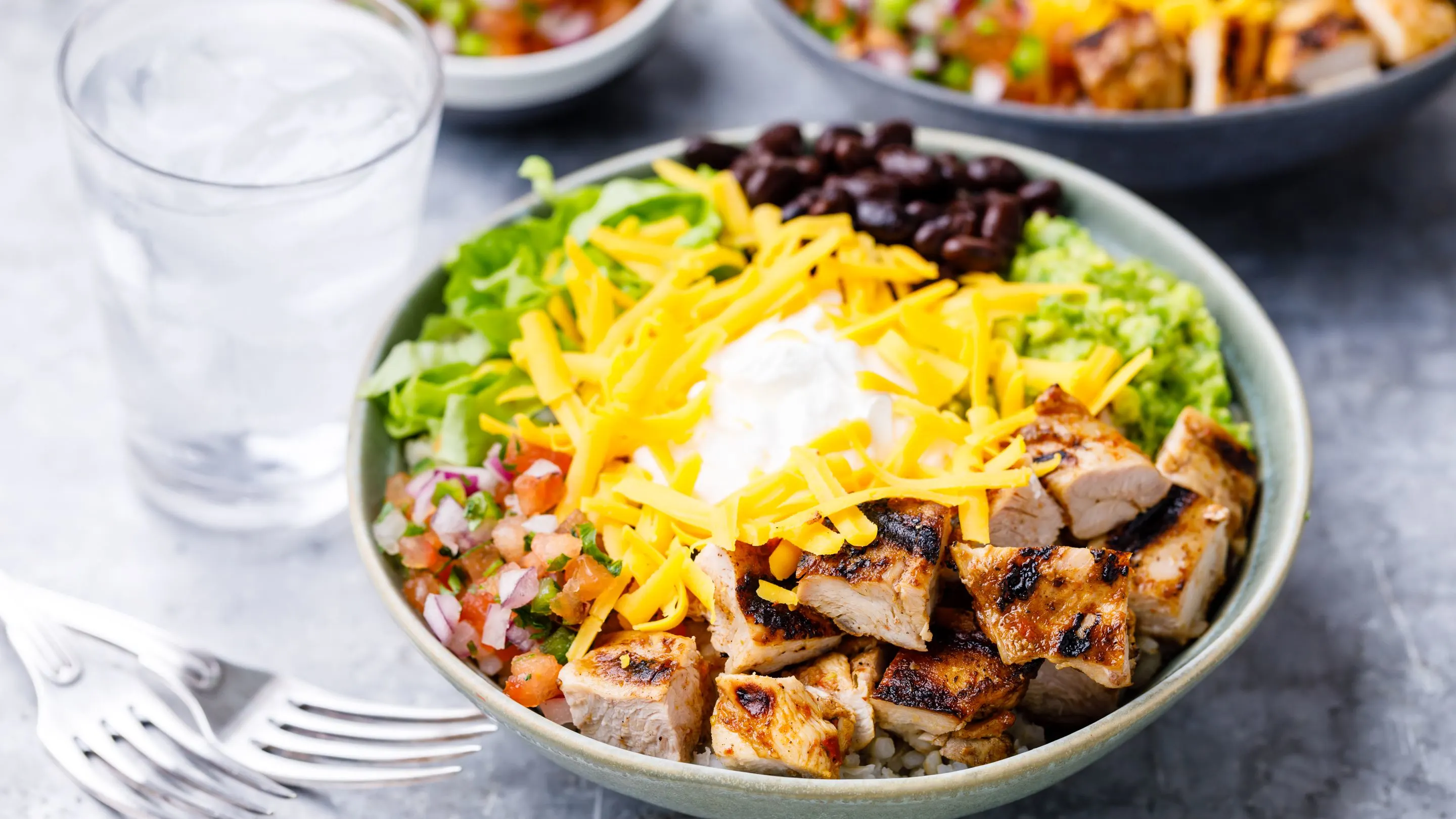 Loaded BBQ Chicken Asada Burrito Bowl Loaded BBQ Chicken Asada Burrito Bowl