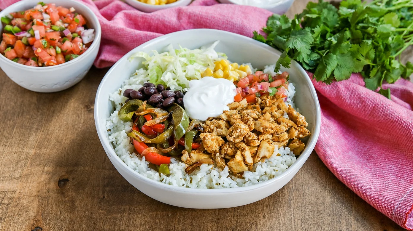 Roasted Cauliflower & Mushroom Burrito Bowl (Allergen-Free) Roasted Cauliflower & Mushroom Burrito Bowl (Allergen-Free)
