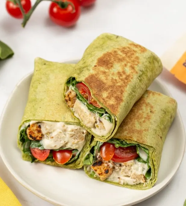 Individual Herb Crusted Chicken Wrap