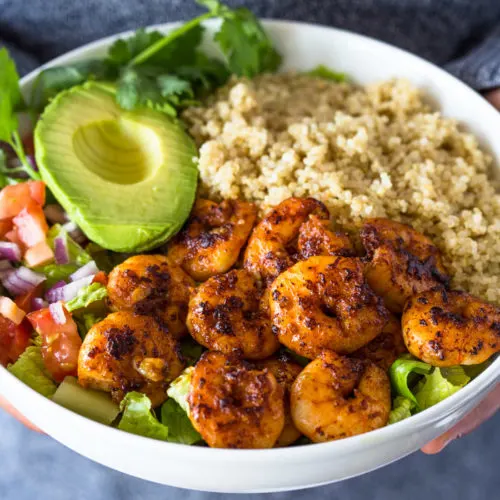Grilled Shrimp Quinoa Salad Box
