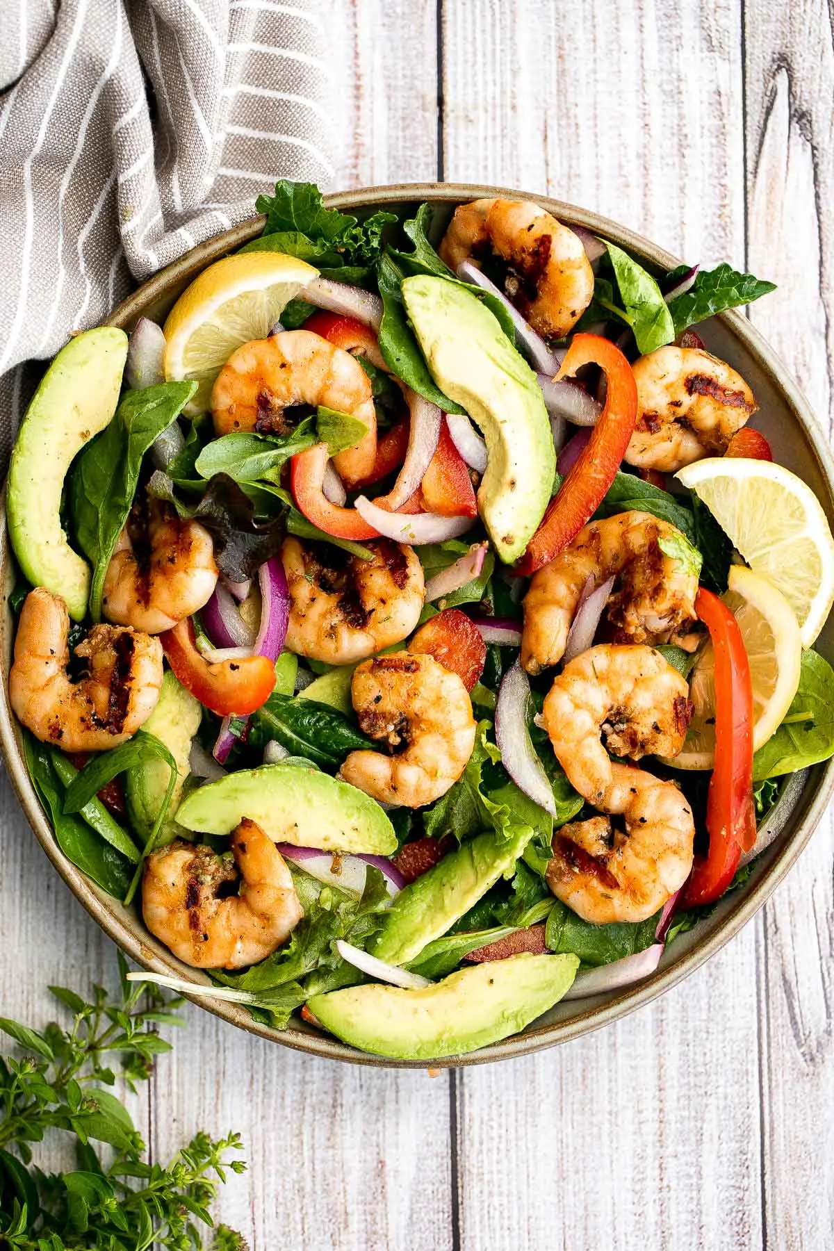 Grilled Shrimp Mixed Green Entree Salad Box