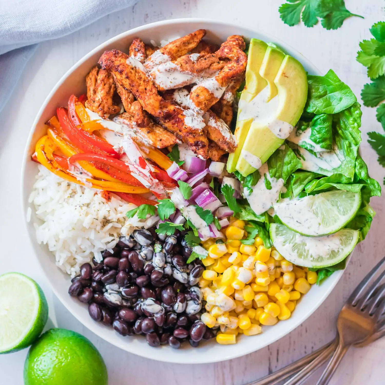 Spiced Chicken Fajita Bowl Spiced Chicken Fajita Bowl