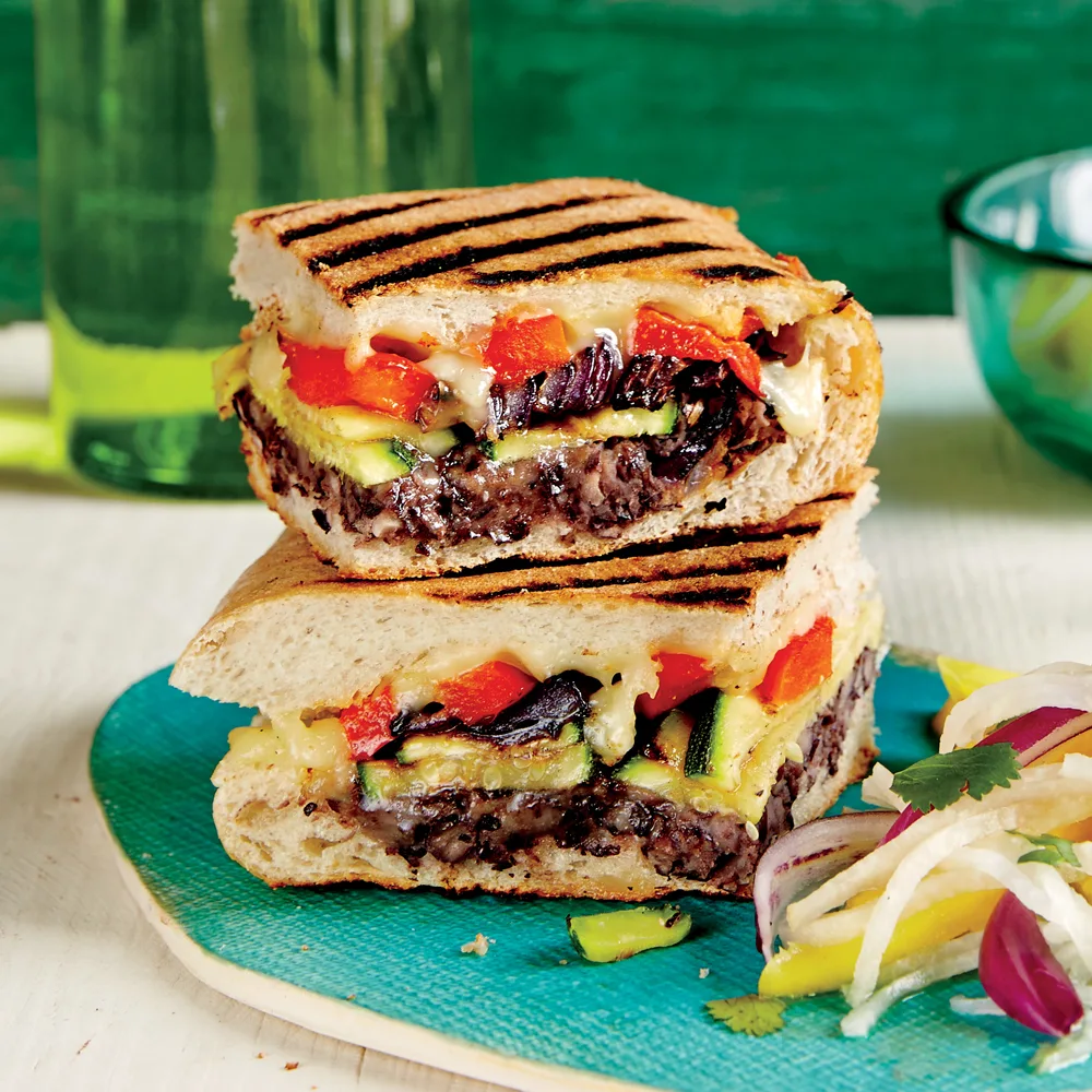 Vegan Grilled Vegetable Sandwich (No Cheese)