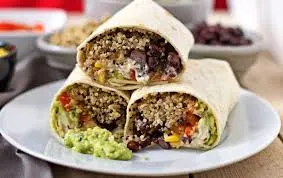 Vegan Grilled Vegetable Wrap (No Cheese)