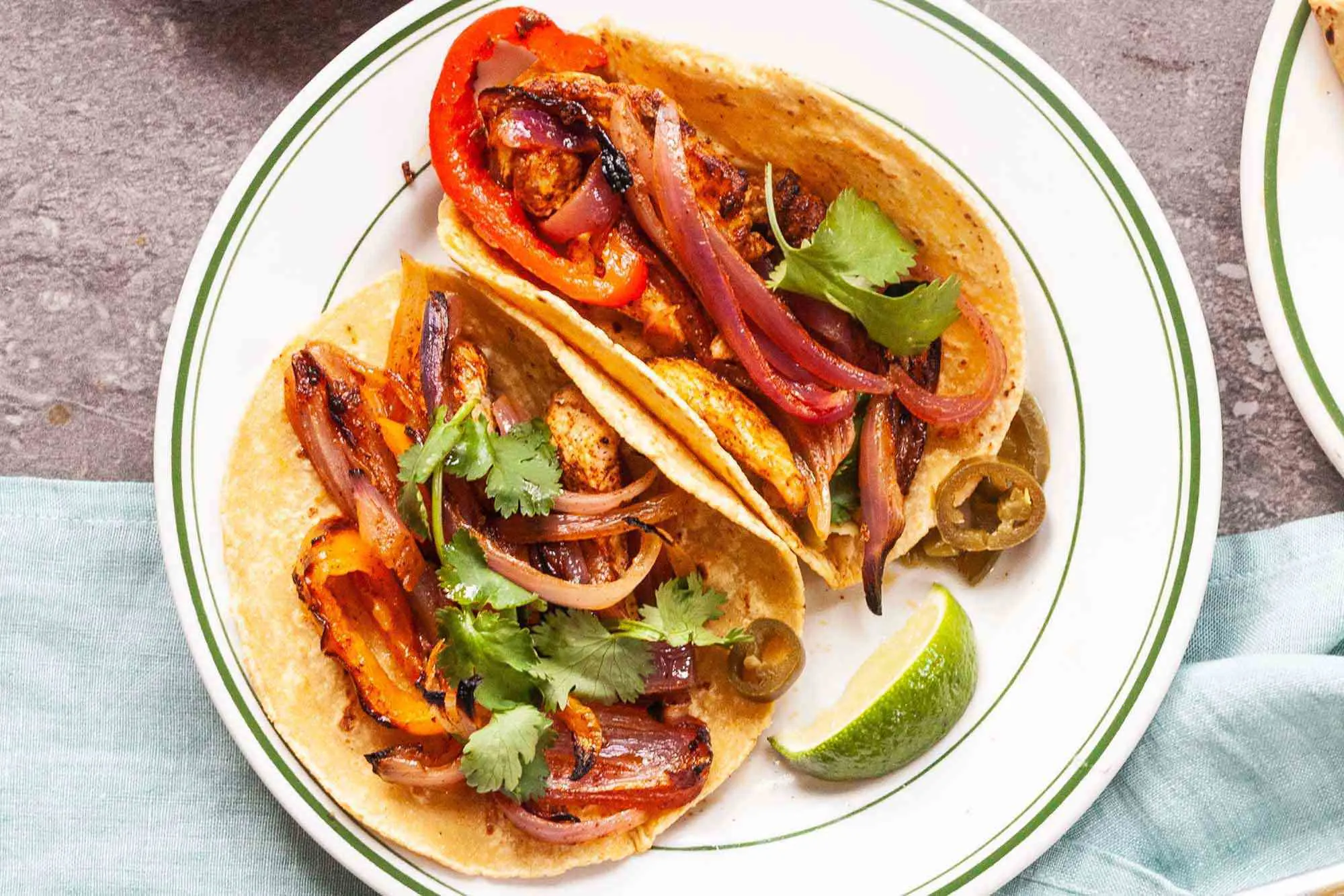 Chicken Fajita Taco on Corn Tortilla Chicken Fajita Taco on Corn Tortilla