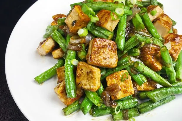 Light Carb Vegan Mapo Tofu with String Beans Light Carb Vegan Mapo Tofu with String Beans