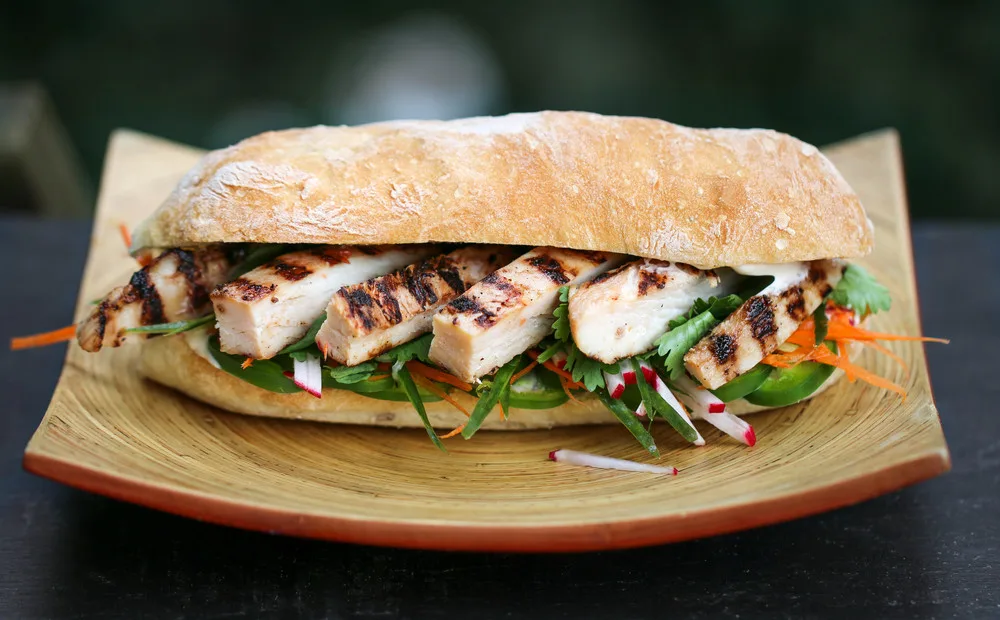 1/2 Salt and Pepper Chicken Banh Mi 1/2 Salt and Pepper Chicken Banh Mi