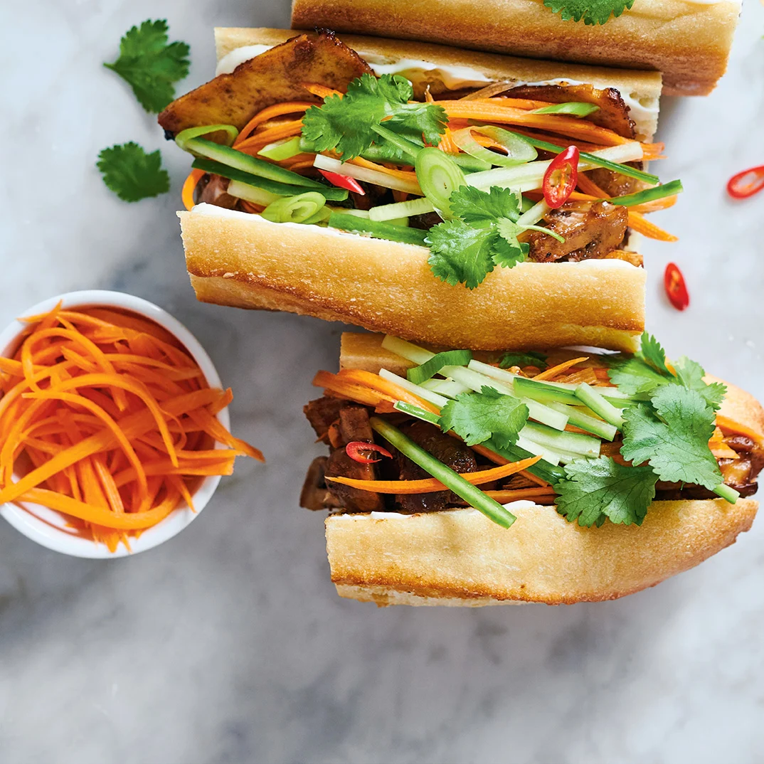 Vegan Tofu and Mushroom Banh Mi Vegan Tofu and Mushroom Banh Mi