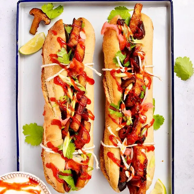 Vegetarian Tofu and Mushroom Banh Mi Vegetarian Tofu and Mushroom Banh Mi