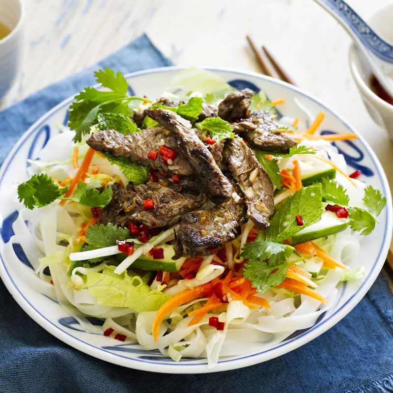 Lemongrass Steak Bun Noodle Salad Lemongrass Steak Bun Noodle Salad