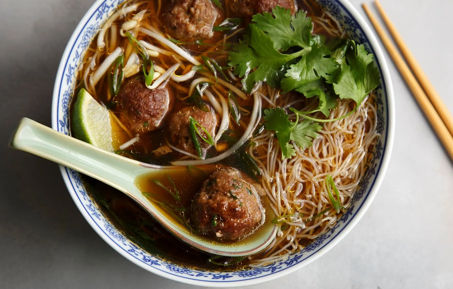 Beef Meatball Pho Beef Meatball Pho