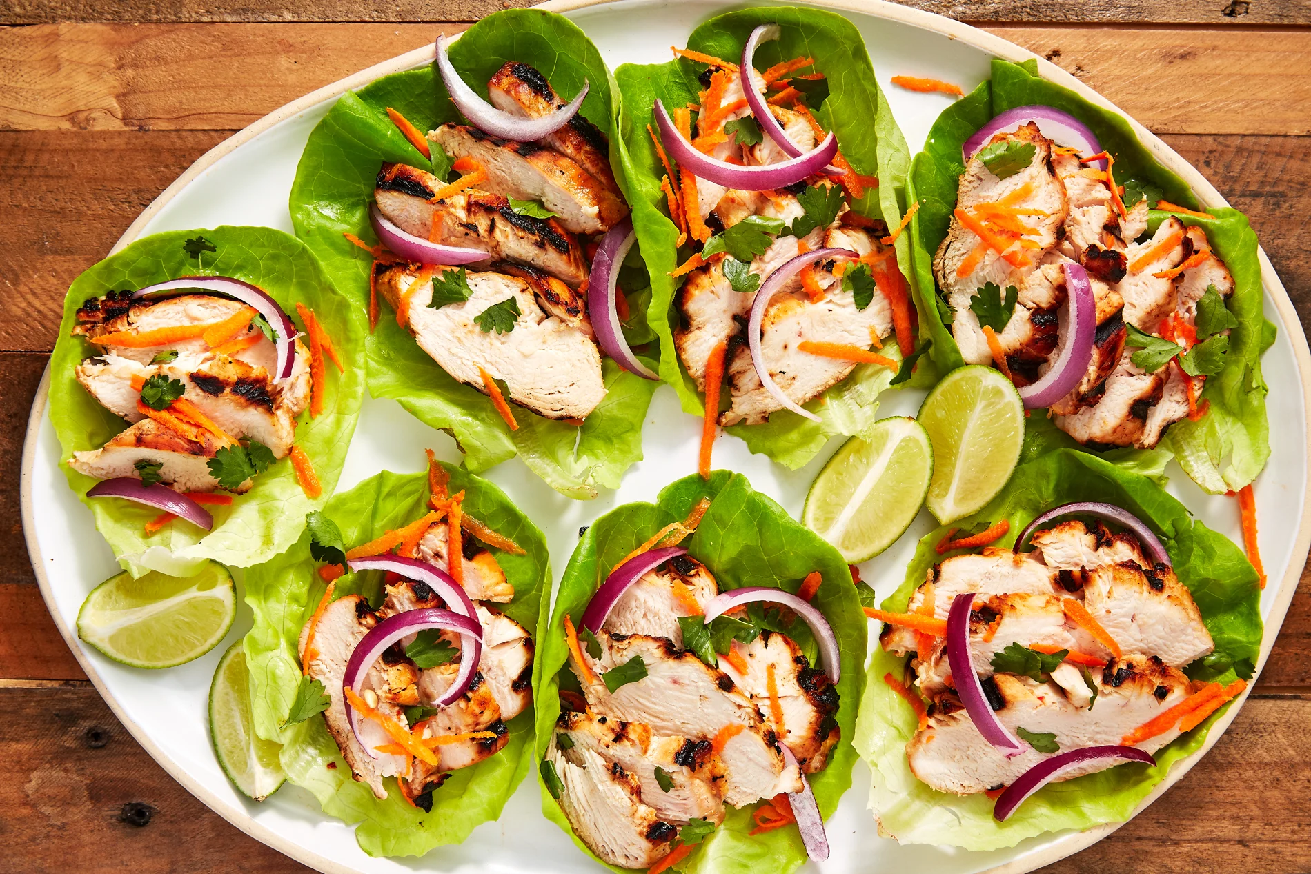 Thai Chicken Lettuce Wraps Thai Chicken Lettuce Wraps