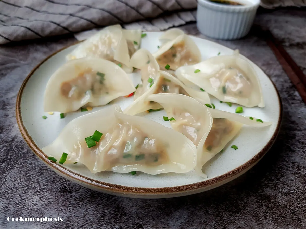 Steamed Pork & Chives Dumplings Steamed Pork & Chives Dumplings
