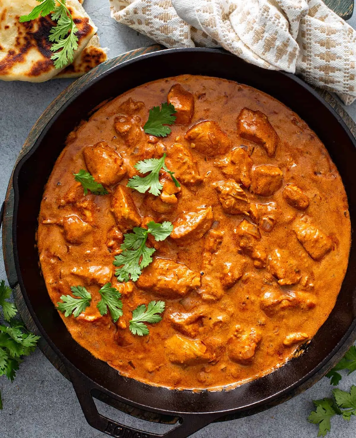 Chicken Tikka Masala served with Mixed Dal and Rice