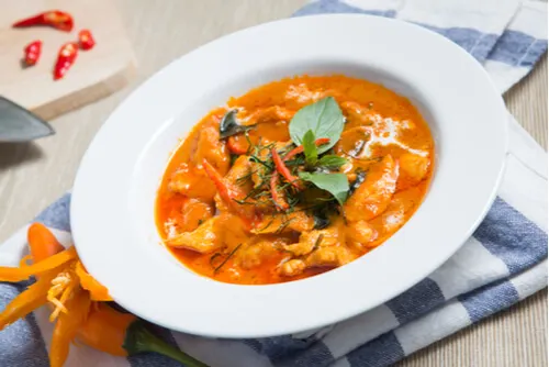 Everest Chicken Curry served with Mixed Daal and Rice