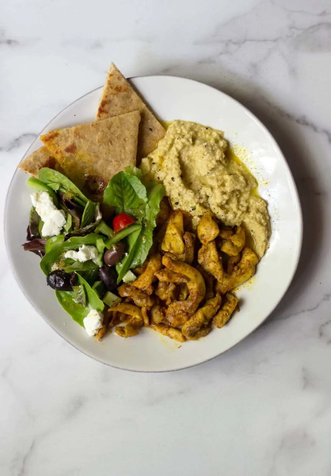 Chicken Cutlet Boxed Meal served with Wheat Pita Chicken Cutlet Boxed Meal served with Wheat Pita