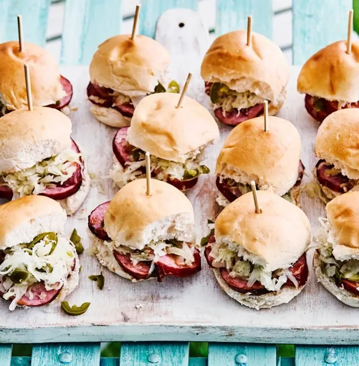 Pork Kielbasy Sliders Pork Kielbasy Sliders