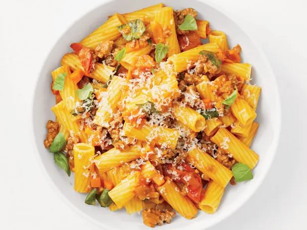 Beef Bolognese Rigatoni Pasta Beef Bolognese Rigatoni Pasta