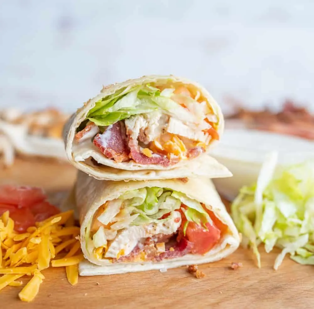 Chicken Bacon Club Wrap Chicken Bacon Club Wrap