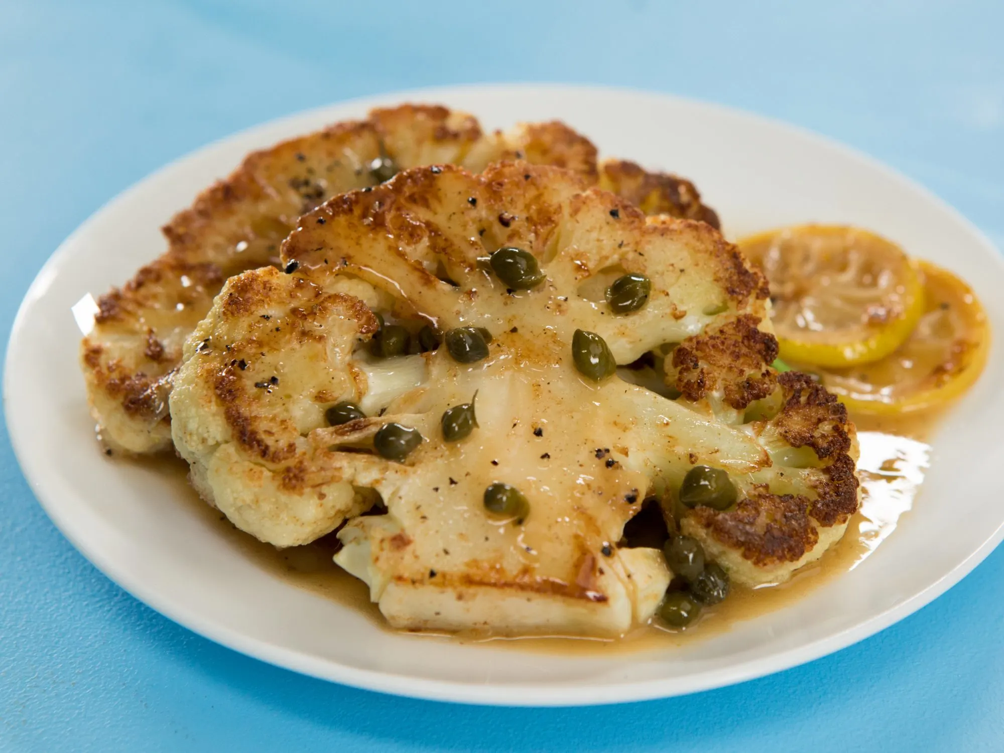 Cauliflower Steak Picatta Cauliflower Steak Picatta