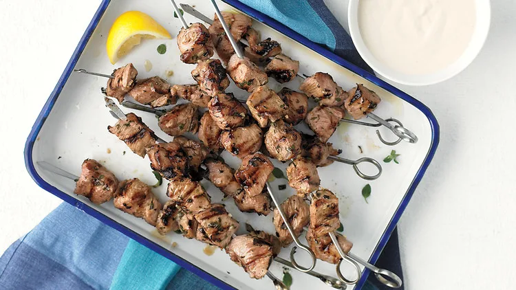 Pork Souvlaki Sticks Pork Souvlaki Sticks