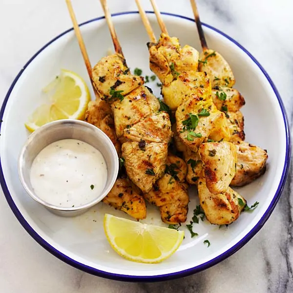 Chicken Souvlaki Sticks Chicken Souvlaki Sticks