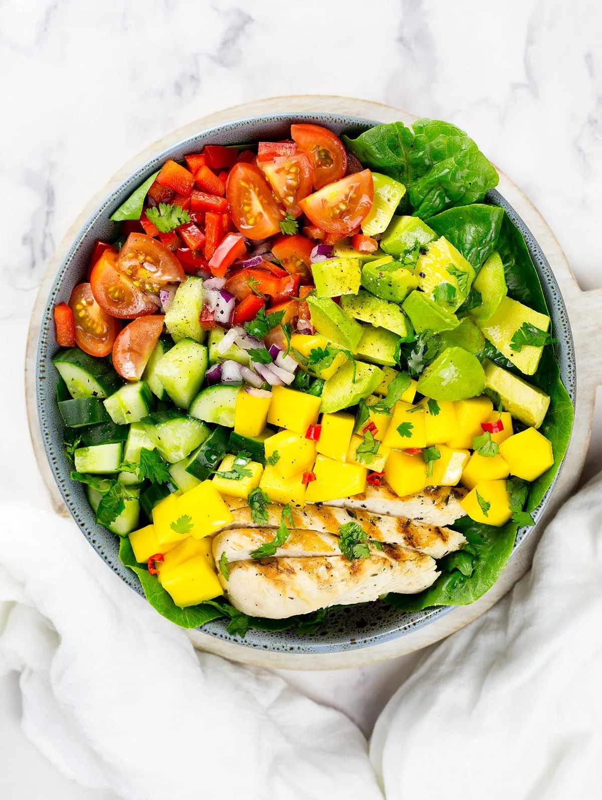 Asian Chicken Mango Entree Salad Asian Chicken Mango Entree Salad