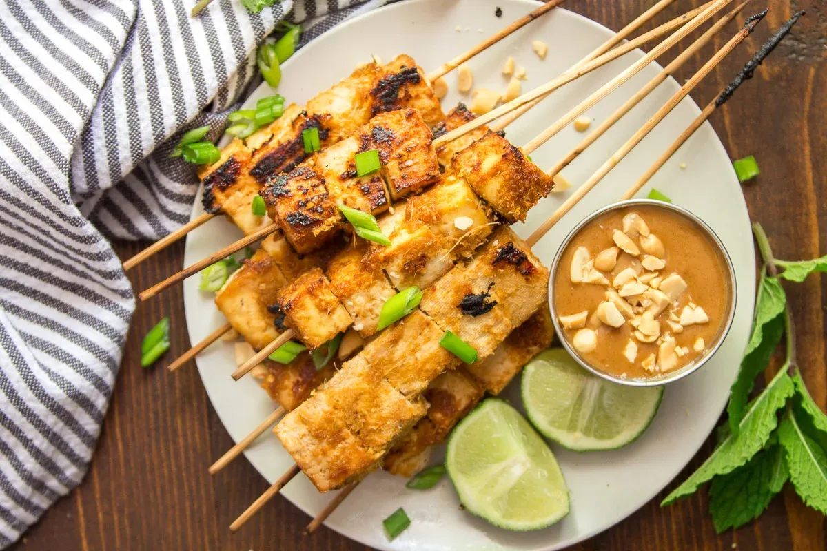 Thai Nut-Free Tofu Satay Thai Nut-Free Tofu Satay