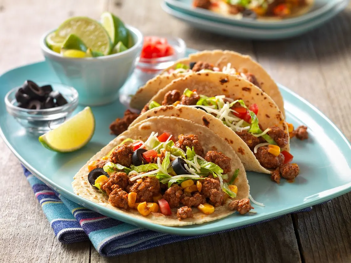 Picadillo Beef on Flour Tortillas Picadillo Beef on Flour Tortillas