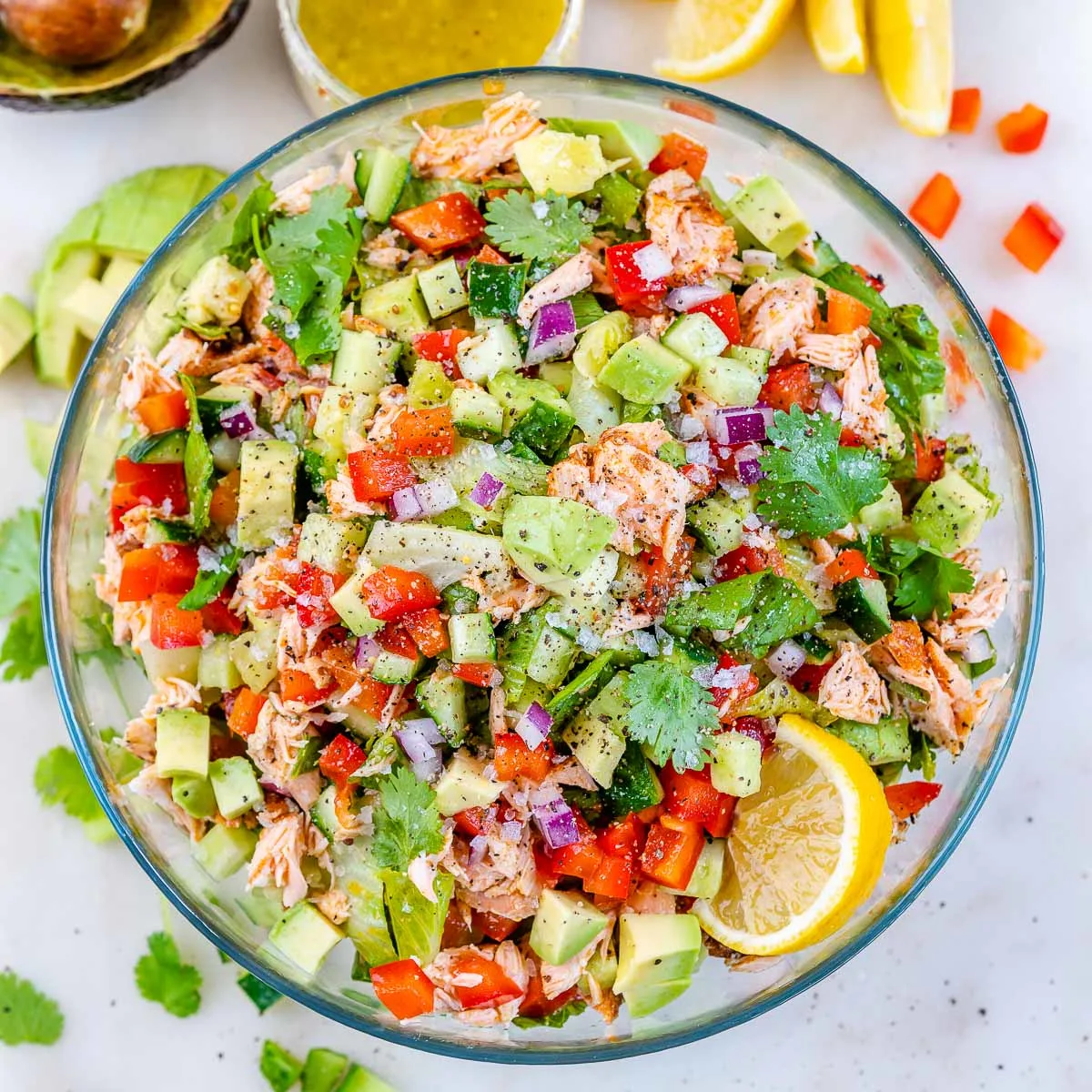 Salmon Kitchorita Chopped Salad Salmon Kitchorita Chopped Salad