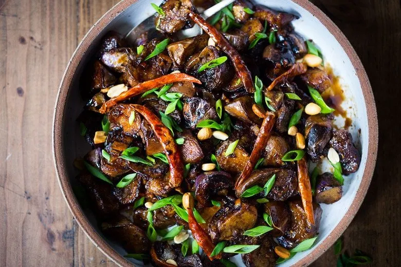 Eggplant with Garlic Sauce