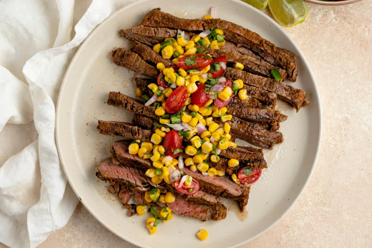 Flank Steak with Corn Salsa