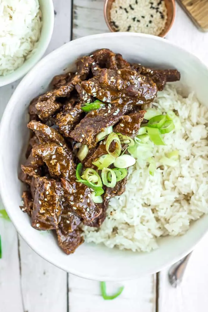 Teriyaki Beef with Steamed Rice