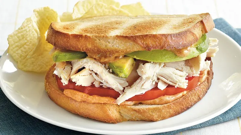 California Chicken Sandwich & Garden Salad California Chicken Sandwich & Garden Salad