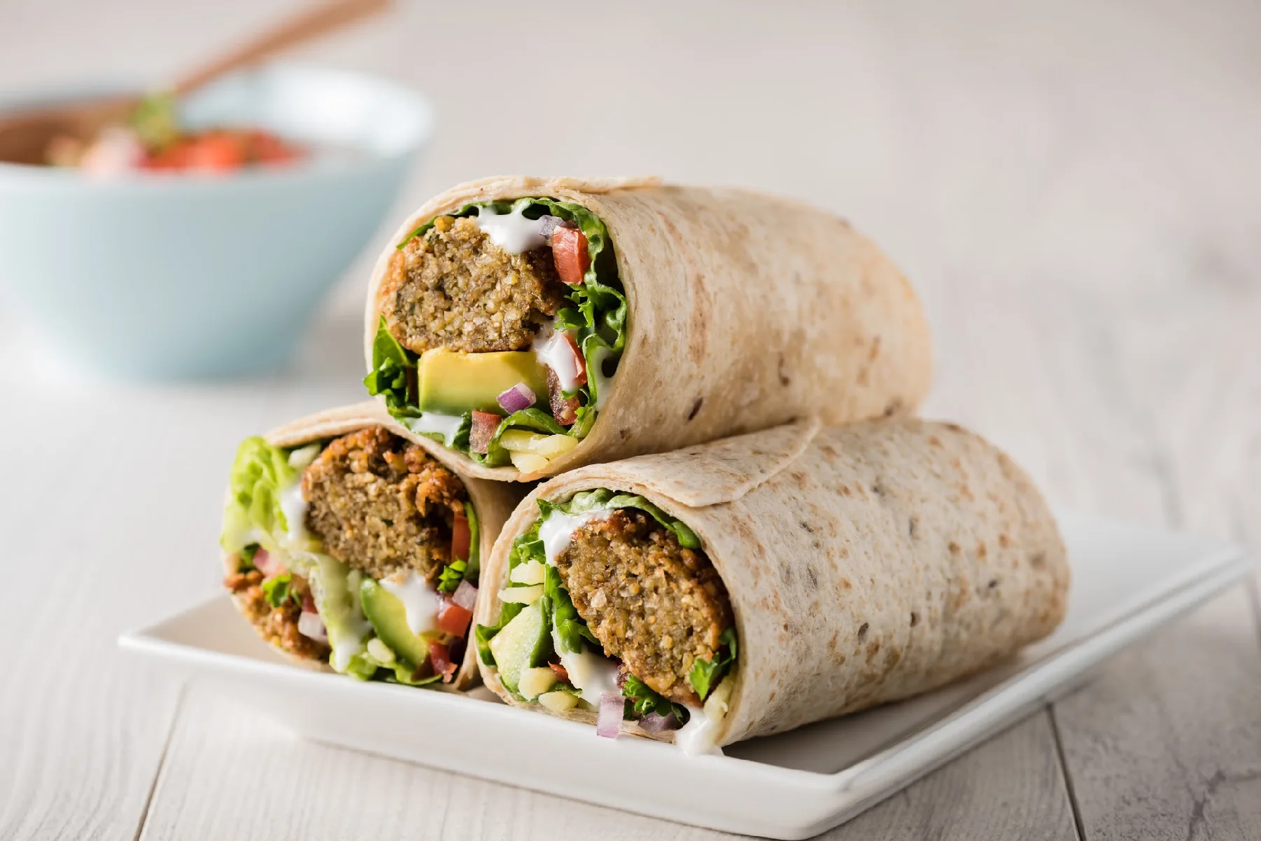 Individual Falafel Balls Wrap Box with Pita Individual Falafel Balls Wrap Box with Pita