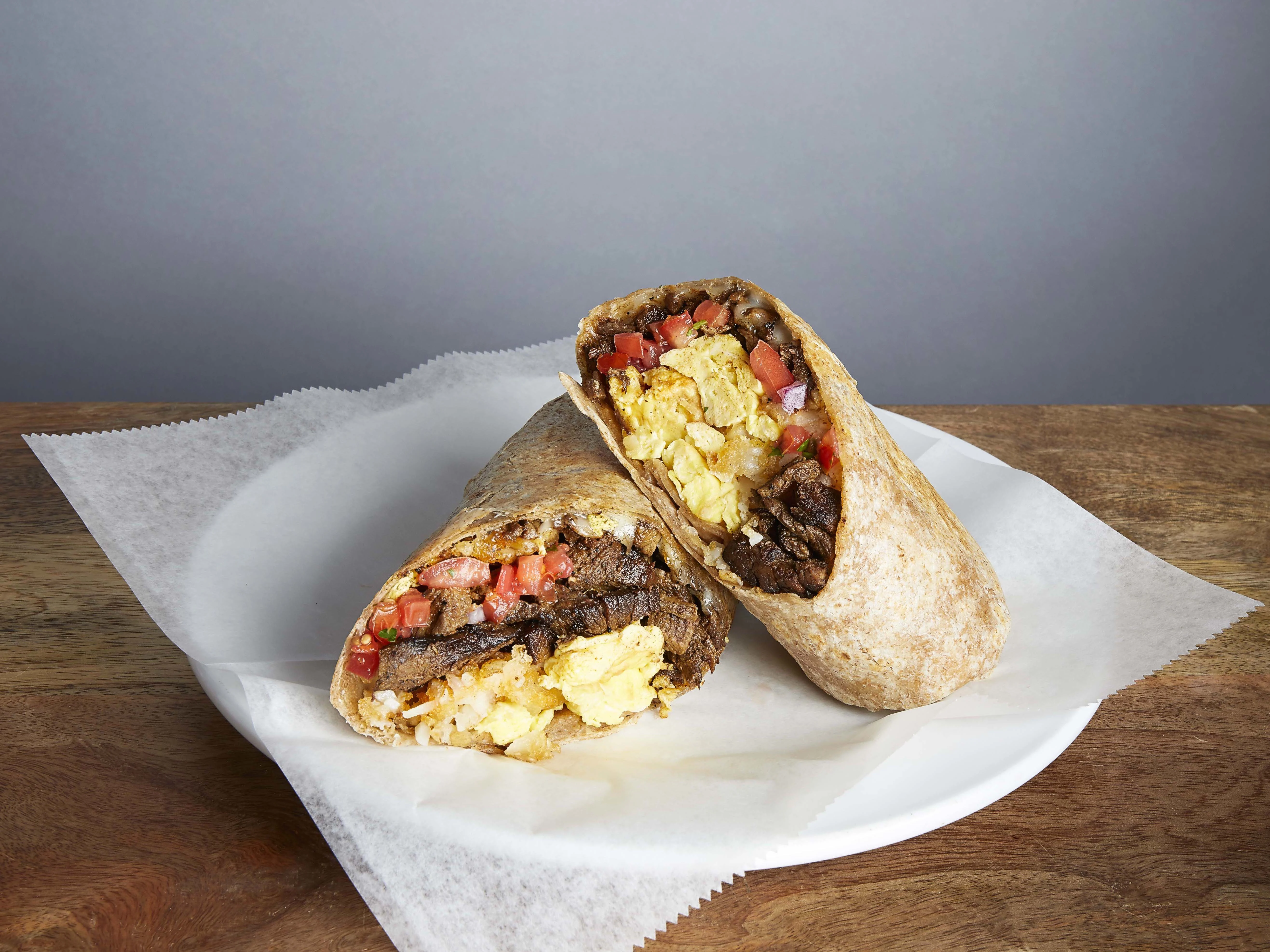 Carne Asada Breakfast Burrito