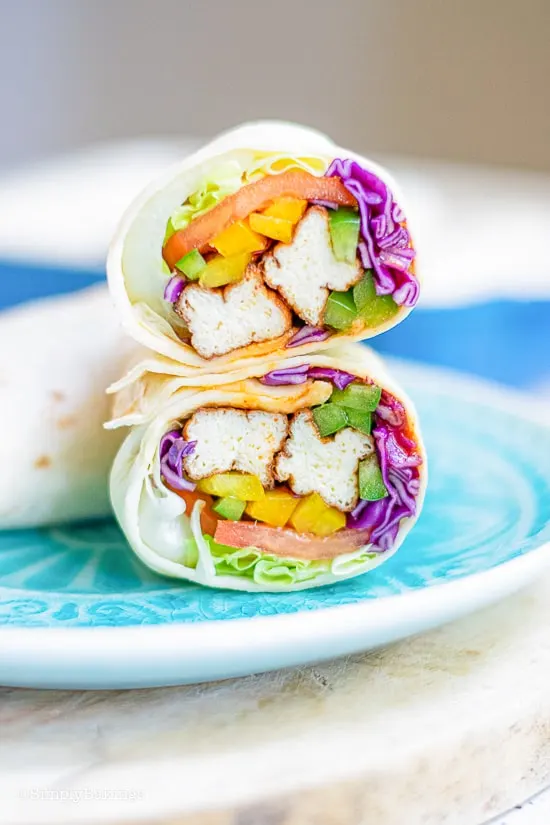 Tofu Poke Wrap & Shoyu Salad Tofu Poke Wrap & Shoyu Salad