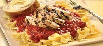 Dairy-Free Grilled Chicken Farfalle with Italian Roasted Vegetables and Bread Dairy-Free Grilled Chicken Farfalle with Italian Roasted Vegetables and Bread