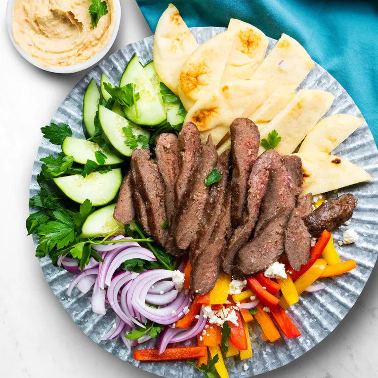 Individual Gyro Meat Platter Box with Pita Individual Gyro Meat Platter Box with Pita