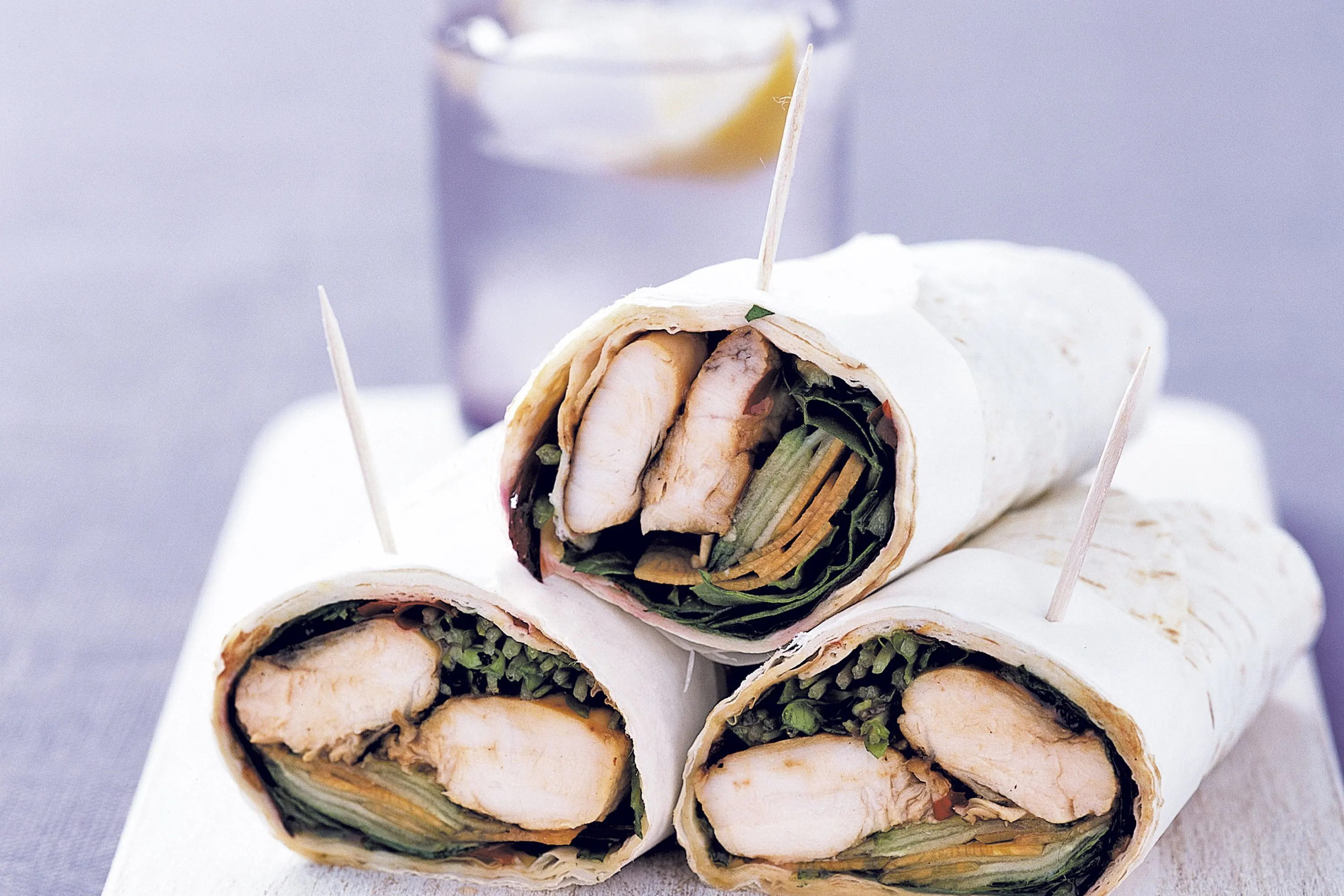 Soy Glazed Chicken Wrap & Shoyu Salad Soy Glazed Chicken Wrap & Shoyu Salad
