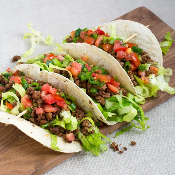 Dairy-Free Beef Tacos with Yellow Rice & Black Beans (Salsa) Dairy-Free Beef Tacos with Yellow Rice & Black Beans (Salsa)